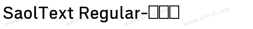 SaolText Regular字体转换